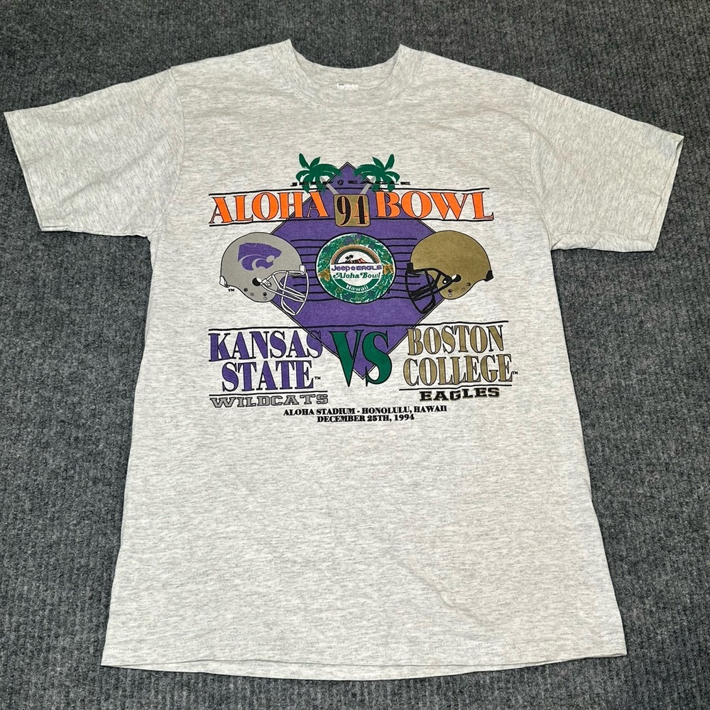 Vintage Russell Athletic 1994 Aloha Bowl Shirt Size M Wildcats Vs Eagles‎